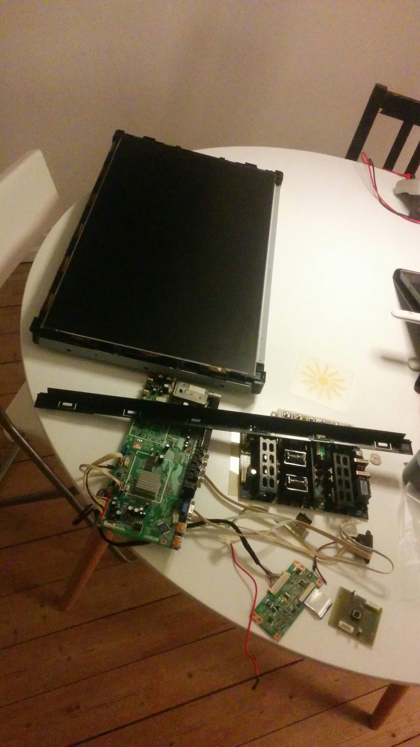 Disassembled TV
