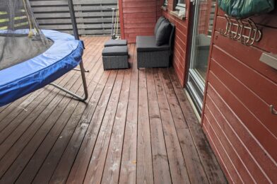 Staining the Veranda